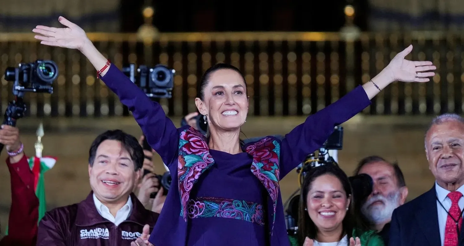 Claudia Sheinbaum, será la nueva presidente de México tras arrasar en las elecciones. Crédito: Reuters.