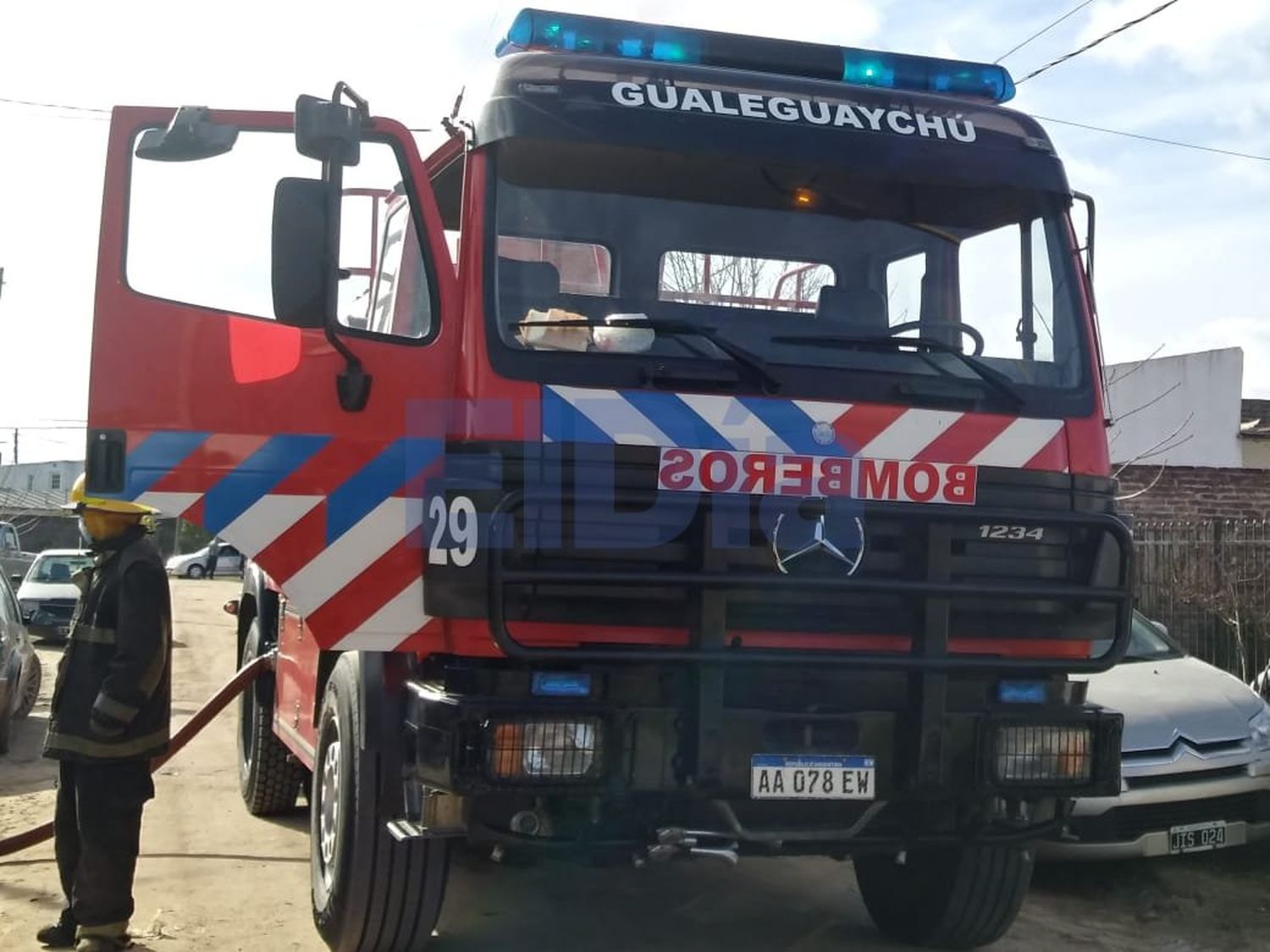 Fuego controlado: Así quedó la casa afectada en la zona sur de Gualeguaychú