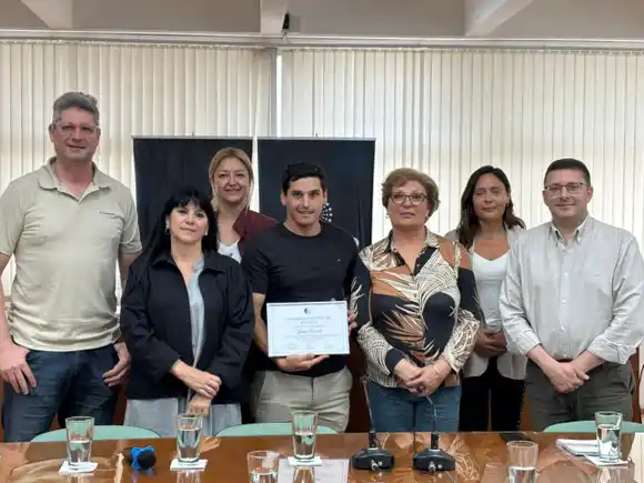 Los concejales recibieron Germán Romitelli, campeón mundial de tiro práctico