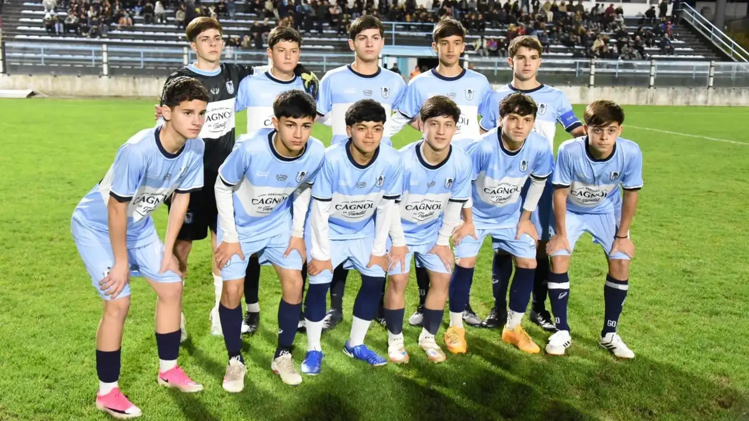La selección tandilense, antes de la revancha con Dolores.