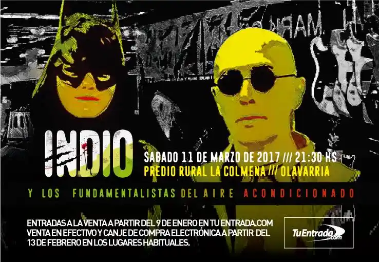 Ni Azul ni Pehuajó: Confirman recital del Indio Solari en Olavarría