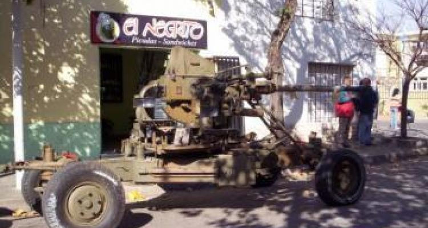 Un cañón antiaéreo para el boulevard