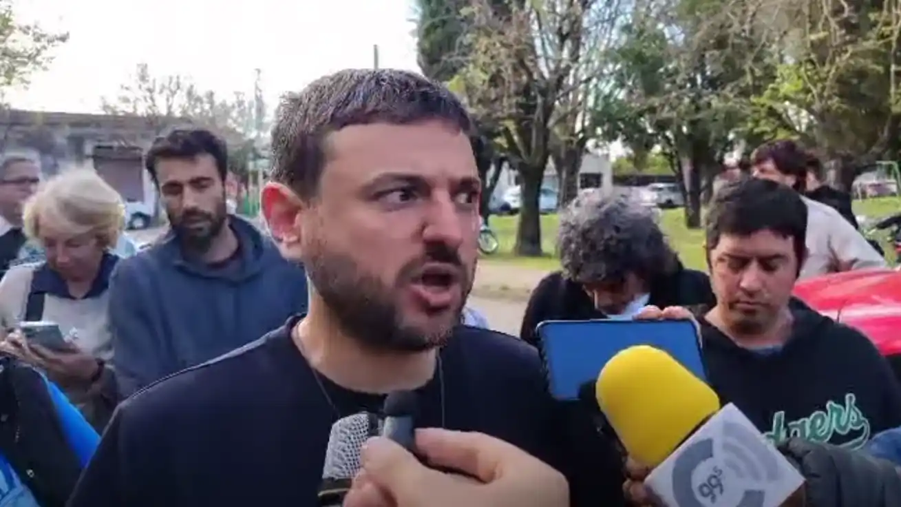Juan Grabois dialogó con la prensa en su paso por Pergamino.