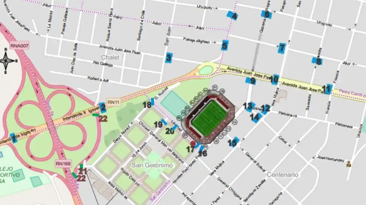 Cortes y desvíos por el operativo de Colón-Talleres