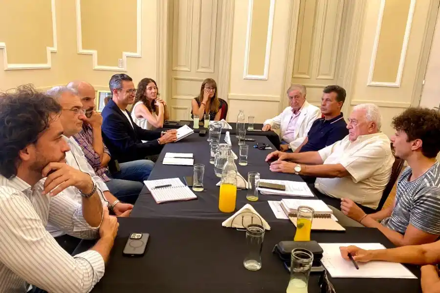 La comisión de cultura del Senado que integra el senador Calvo, se reunió con la ministra del área Susana Rueda