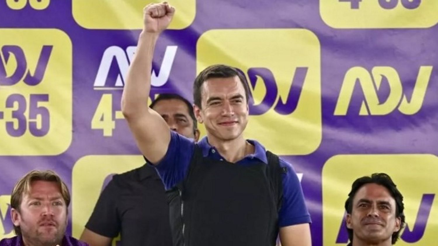 Noboa reelecto en Ecuador con 55,62% al cierre del conteo de votos