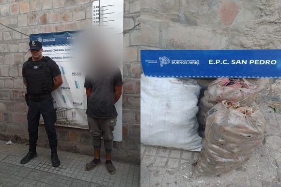 Detenido tras robar tres bolsas de batatas