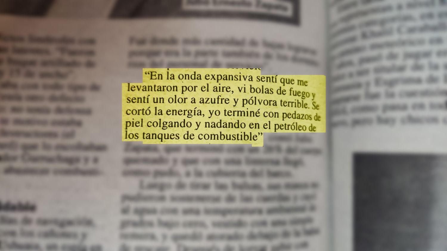 Fragmento de la nota a Julio Zapata (2016-Ecos Diarios)