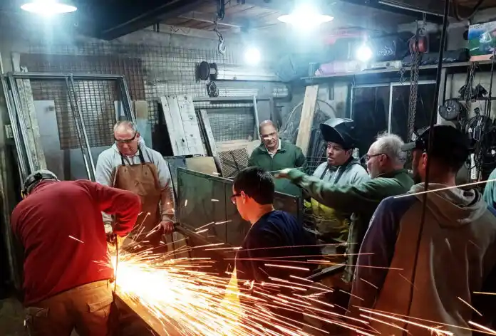 Un taller de formación laboral.