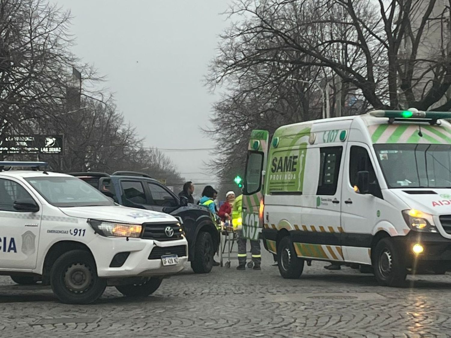 Una mujer fue atropellada por una camioneta en pleno centro