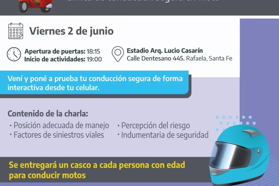 Campaña “Hacela bien, siempre con casco”