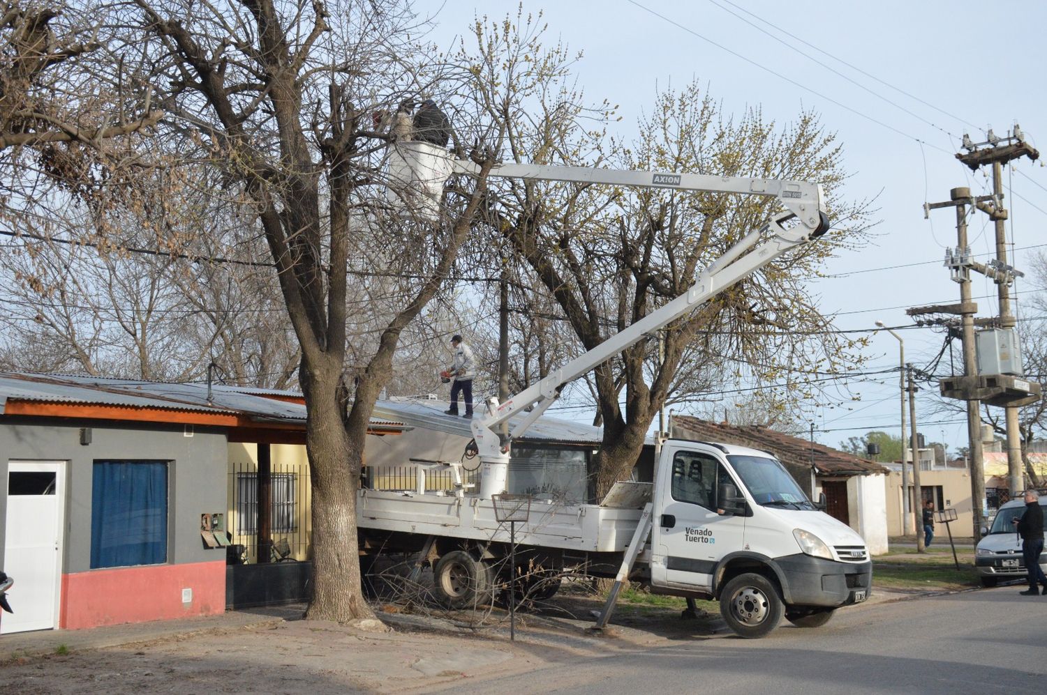 Trabajos en los barrios de la ciudad