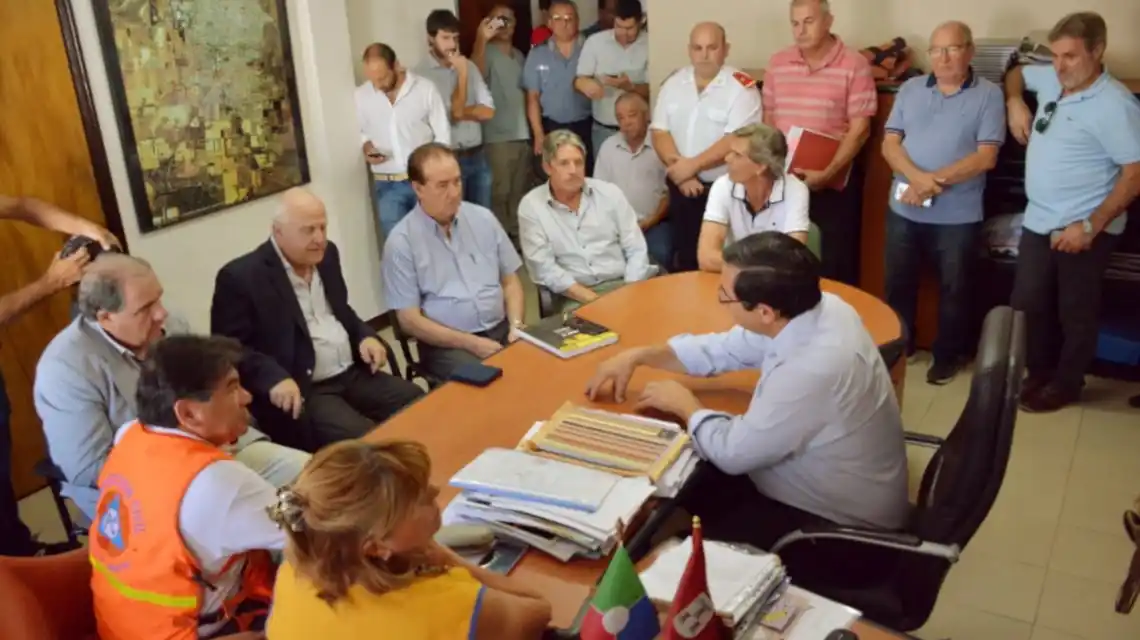 Reconquista: encabezó reunión de la junta de Protección Civil