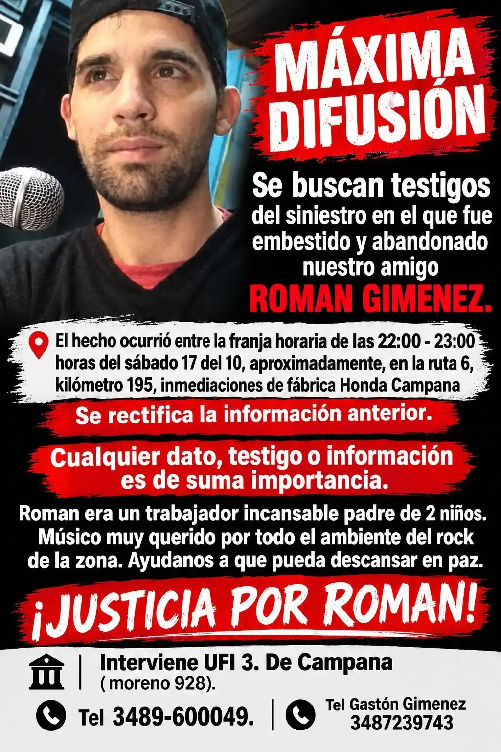 Román choque ruta 6