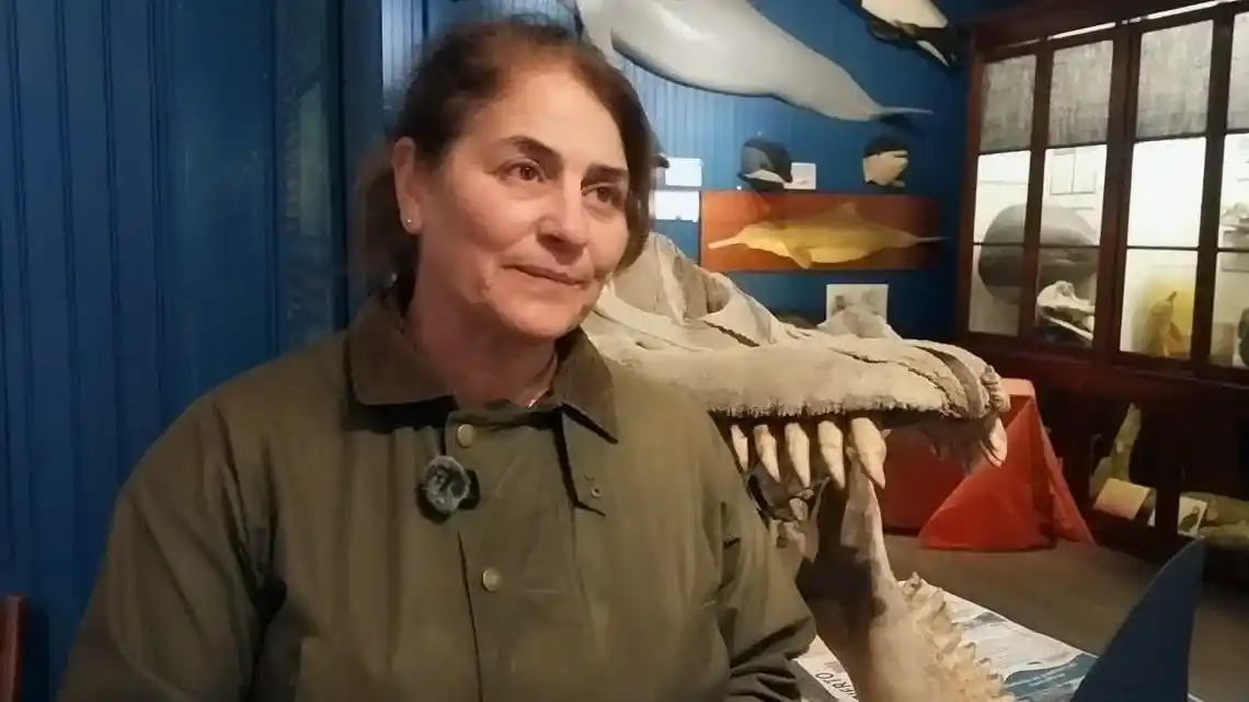 Karina Arias desarrolla sus tareas en la Estación Hidrobiológica