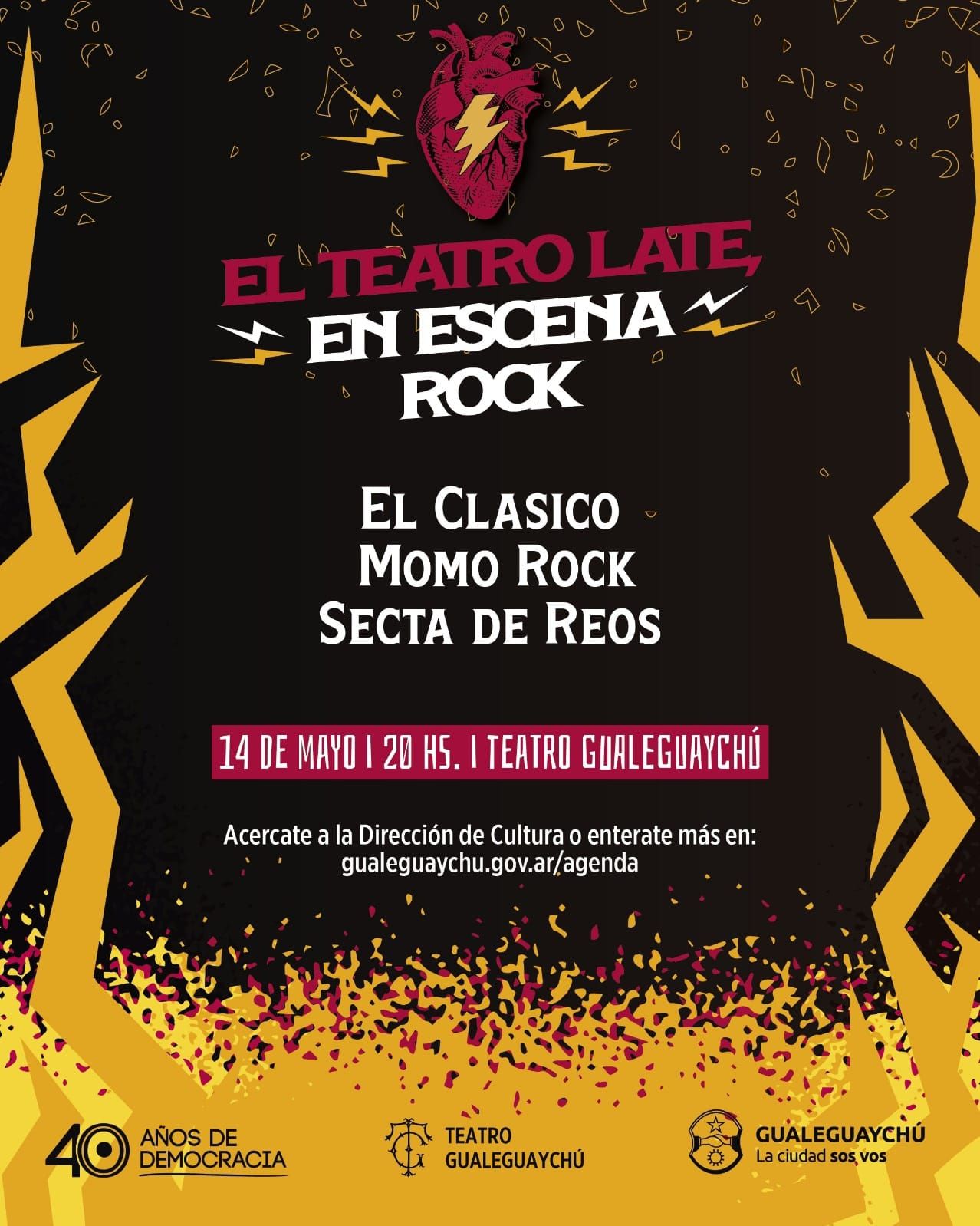 en escena rock