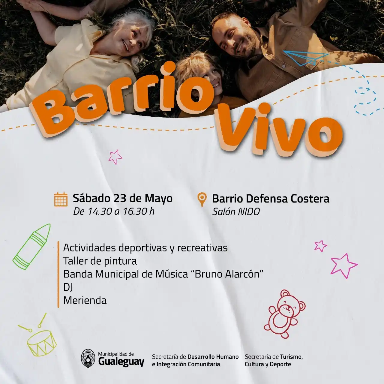 Llega una nueva jornada de “Barrio Vivo” este sábado en el NIDO
