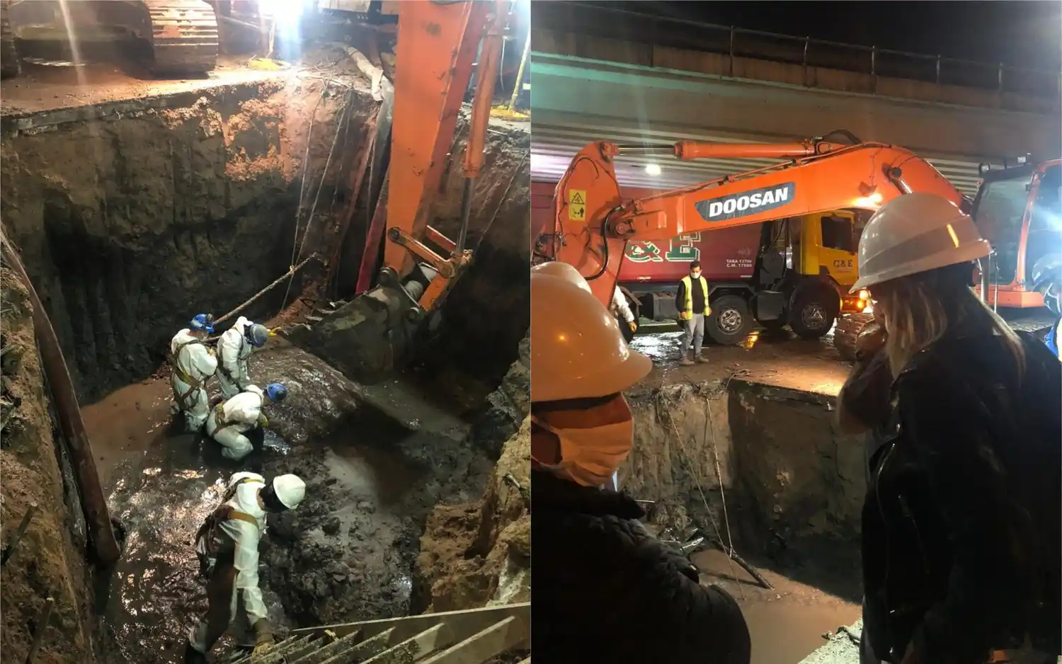 Malena Galmarini supervisó una reparación de AySA en Tigre: "Resolvemos problemas y garantizamos servicio"