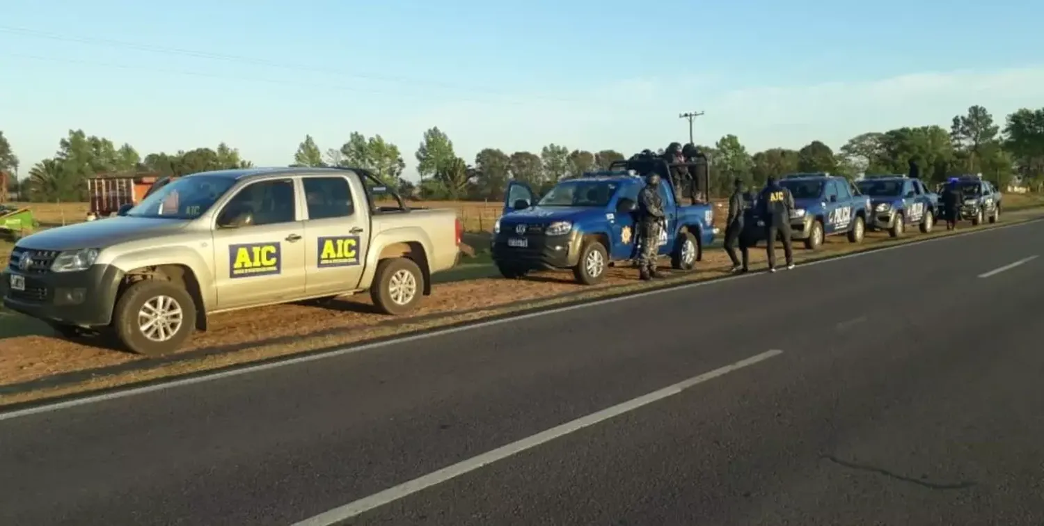 Megaoperativo por un hecho de robo en Bigand