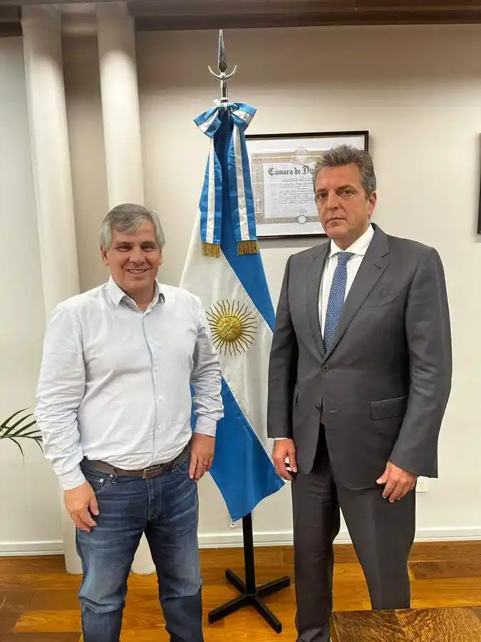 Guillermo Britos se reunió con Sergio Massa.