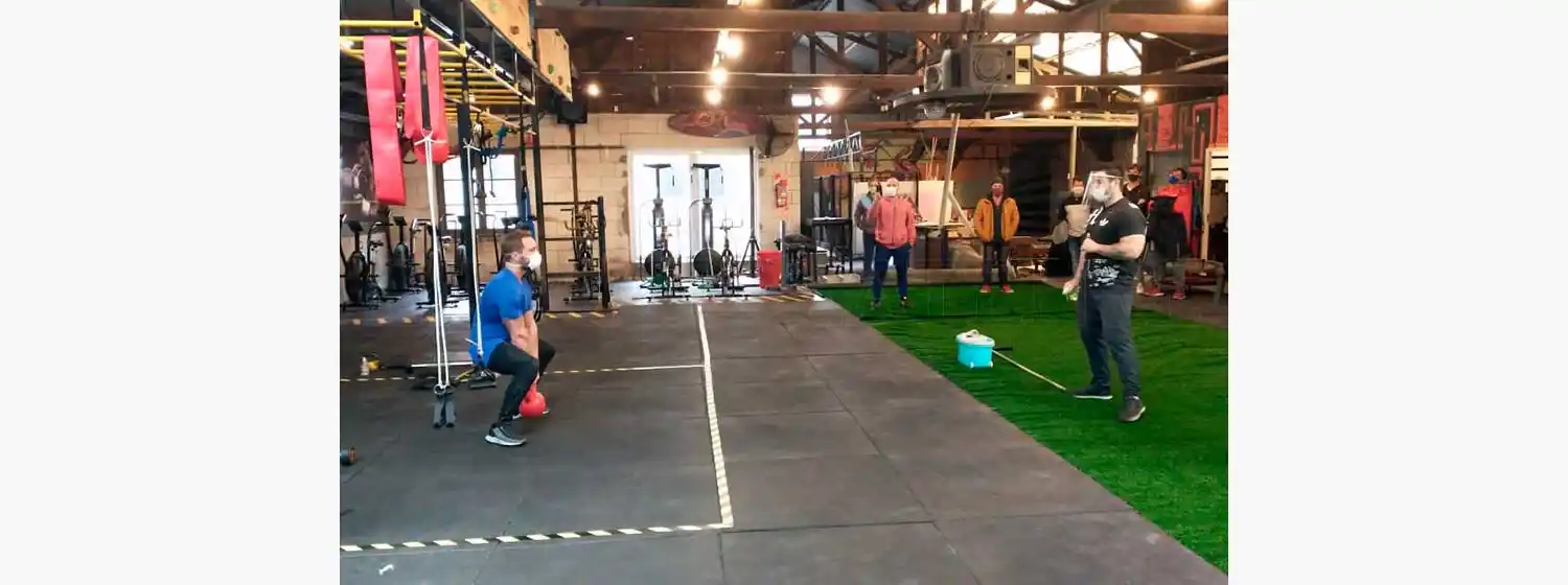 Gimnasios marplatenses realizaron un ensayo para reabrir con estricto protocolo