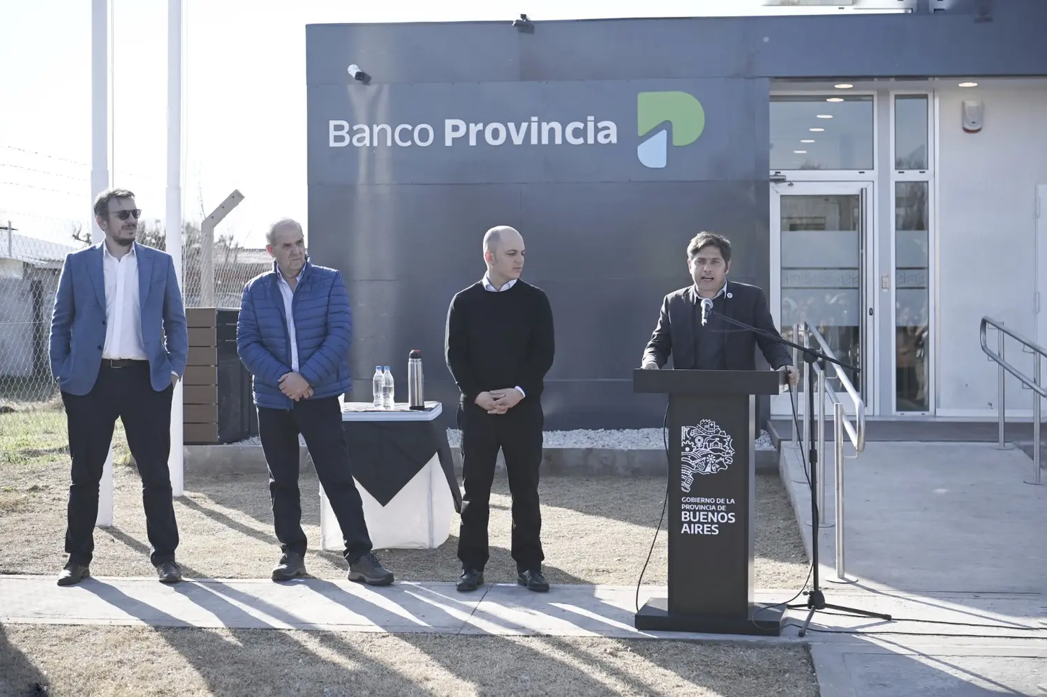Kicillof encabezó los anuncios en Pehuajó.