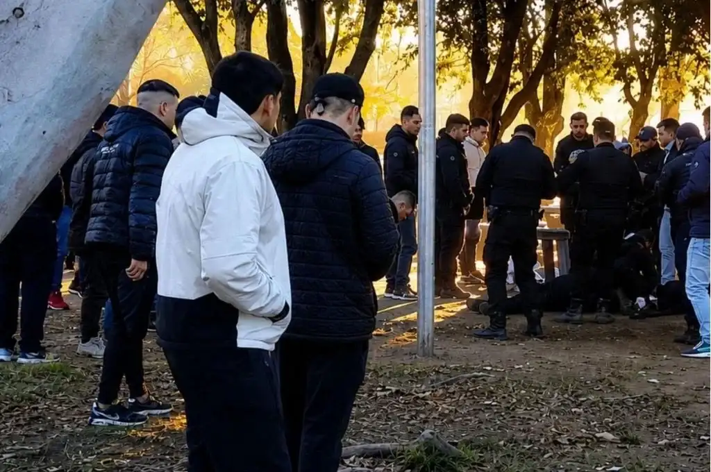 Violencia en un partido en Carcarañá