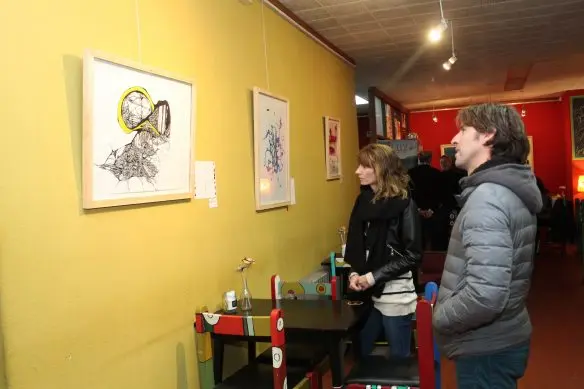 Dibujos abstractos componen la muestra de Emmanuel Cappone