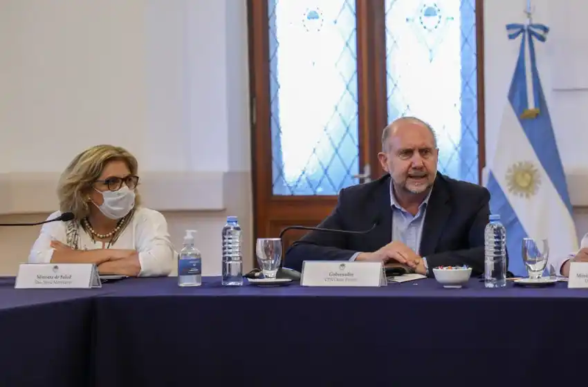 Perotti y Martorano evaluaron el avance del plan de vacunación contra el coronavirus en la provincia