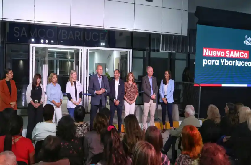 Perotti inauguró el nuevo Samco y un Punto Violeta en la localidad de Ybarlucea