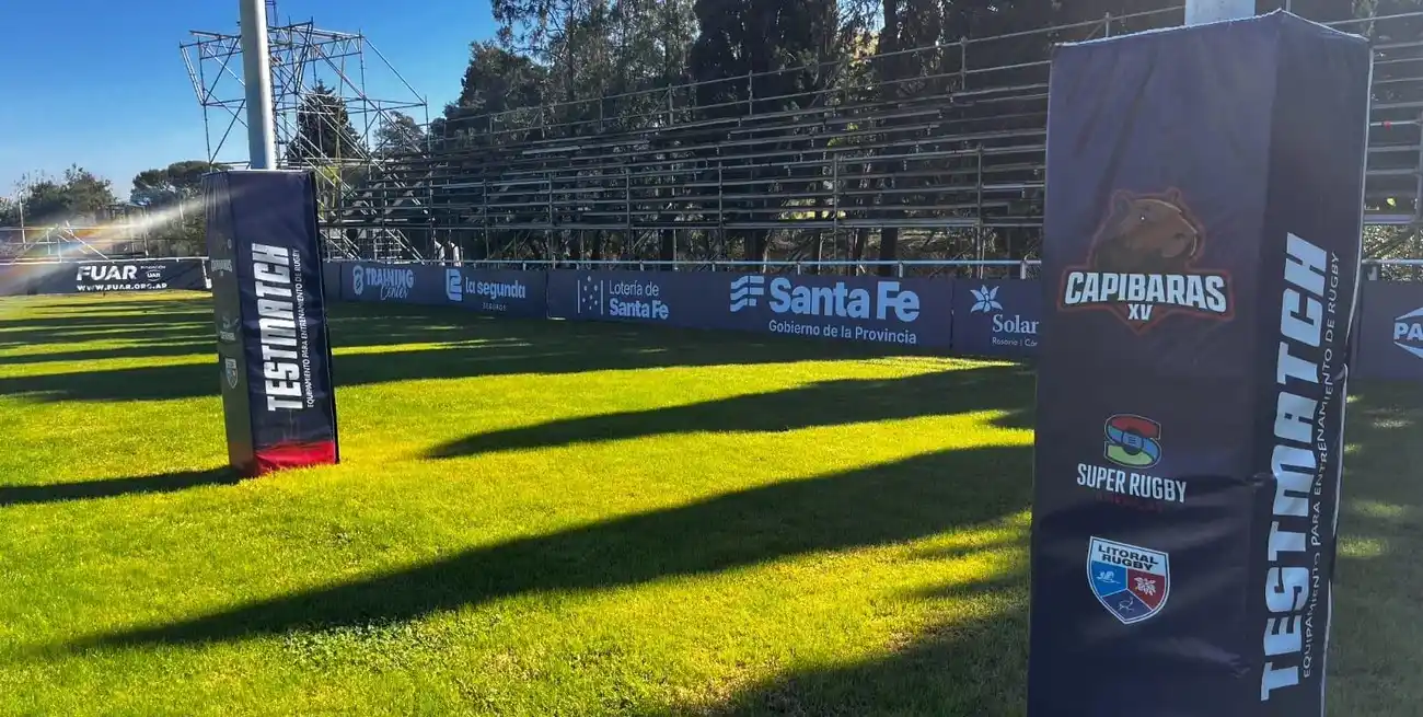 Todo listo en el Paraná Rowing Club para recibir a Capibaras, con la expectativa de un lleno total y un clima ideal para el partido ante Selknam de Chile.