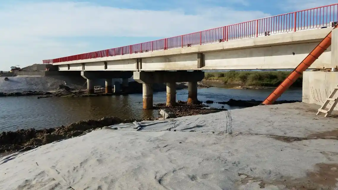 Tránsito restringido en el puente de la Ruta Provincial Nº 55s
