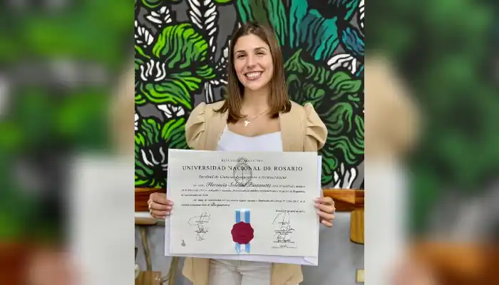 Florencia se recibió, ¡felicitaciones!