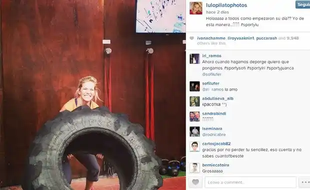 Luisana Lopilato y su curiosa rutina de ejercicios: ¡pesas con una rueda y fútbol!