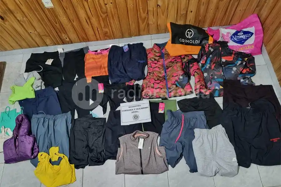 ¡Le sacaron hasta los calzoncillos!: recuperaron elementos sustraídos de un comercio