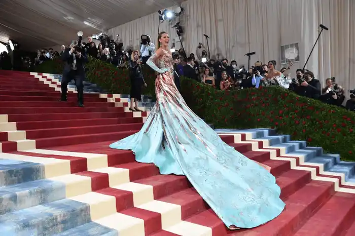 Blake Lively fue considerada la mejor vestida de la MET Gala 2022. Fotos AFP