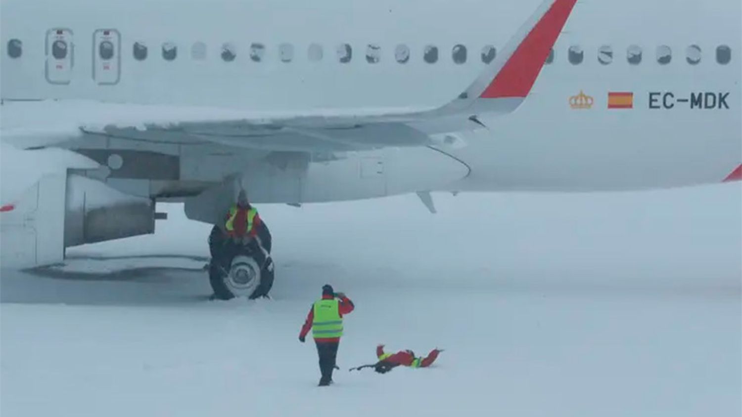 España sufre la mayor nevada en 60 años