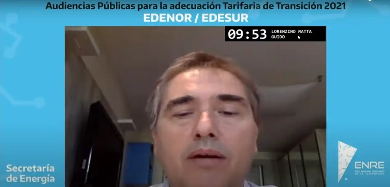 Lorenzino reclamó que se revise la concesión de Edesur: "No tiene la voluntad de invertir"