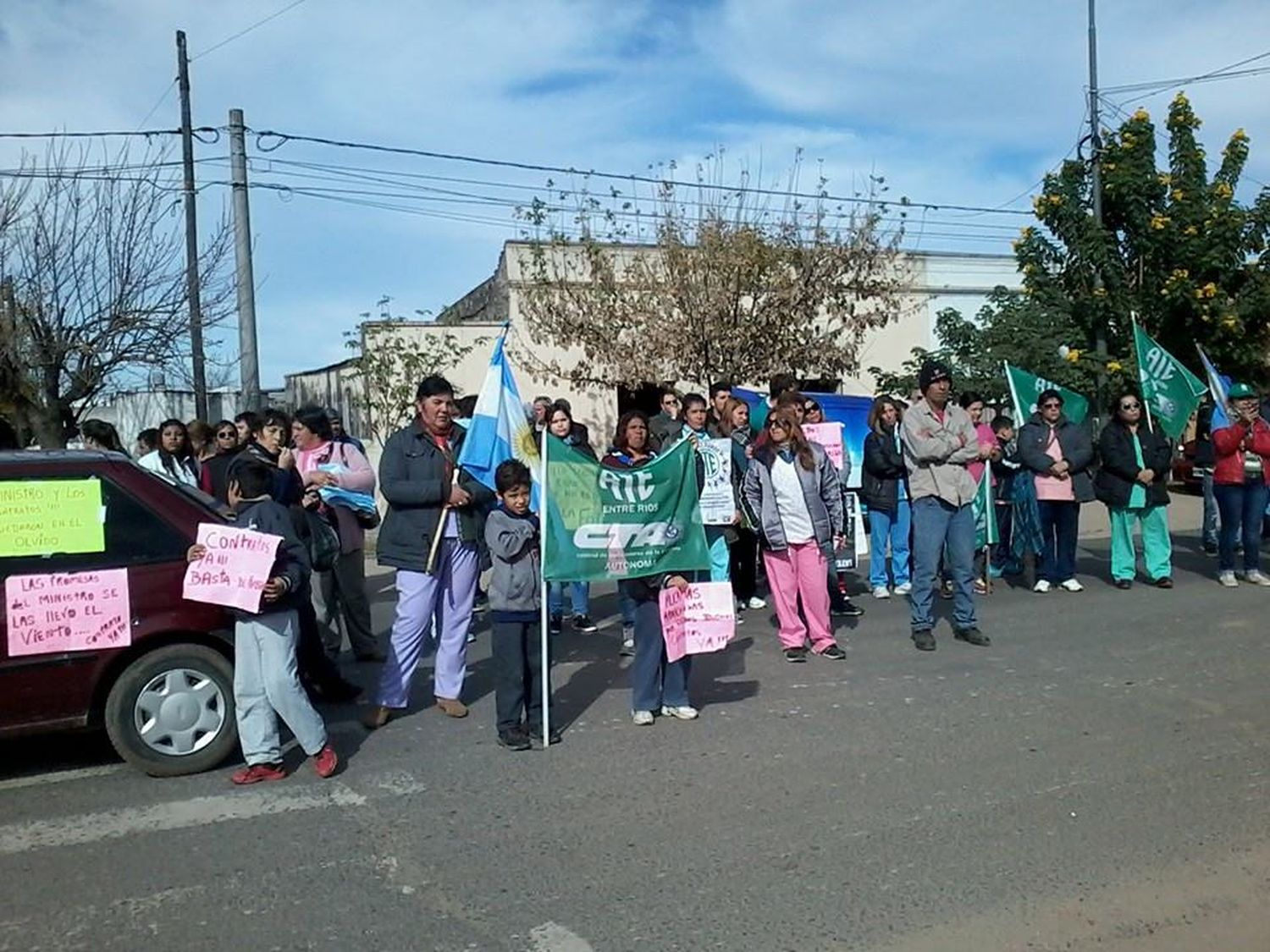 La marcha concluirá frente al hospital (Foto: R.G).