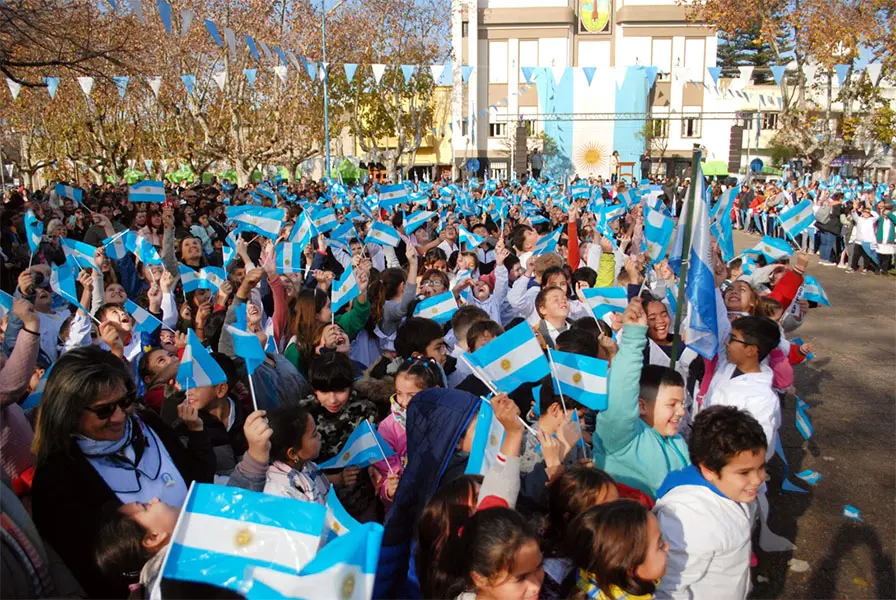 Promesa a la bandera en la Plaza