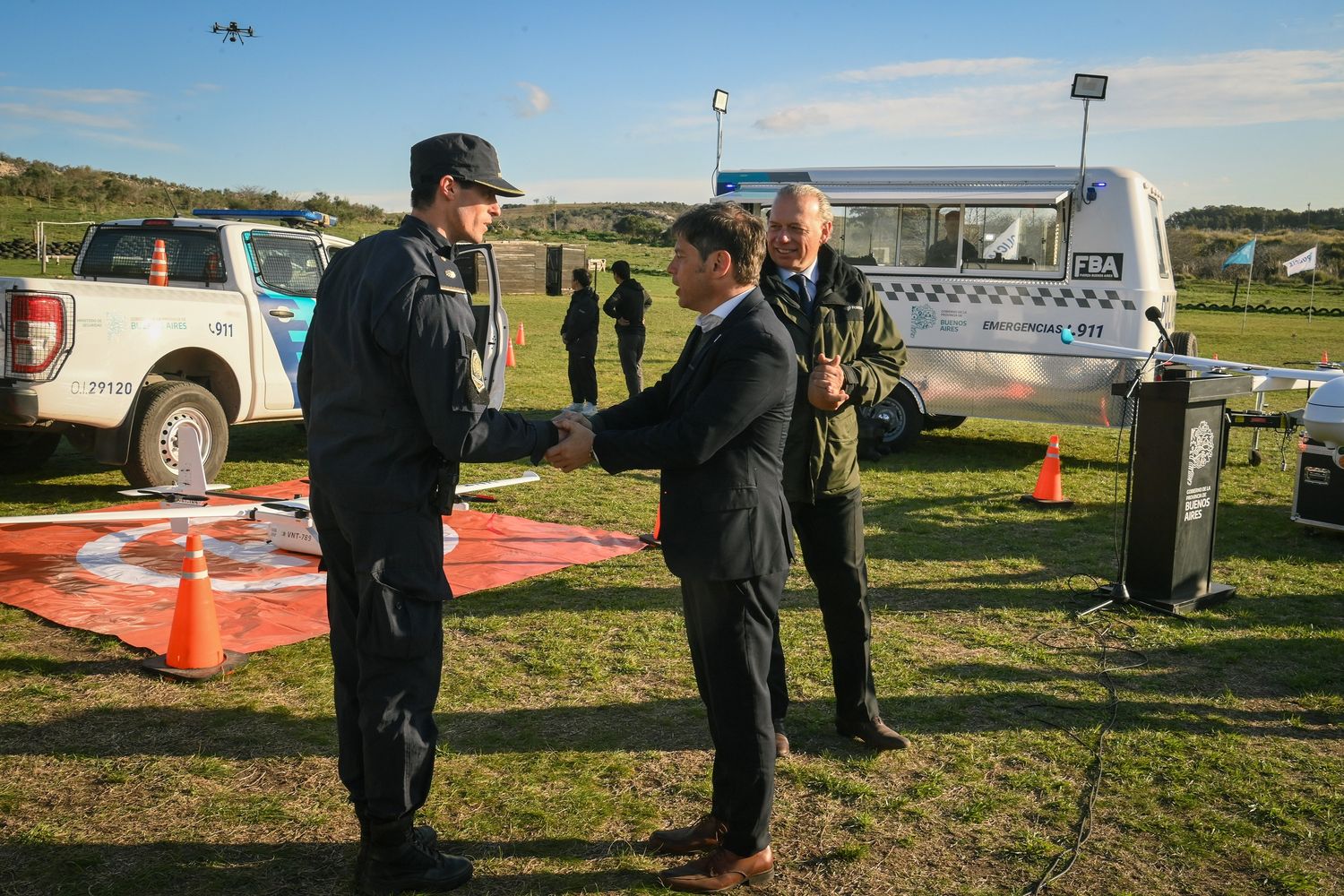 Kicillof pasó por Olavarría con foco en la seguridad.