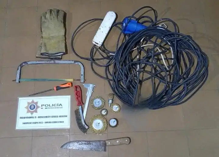 Detuvieron a un hombre en Reconquista y recuperaron herramientas robadas