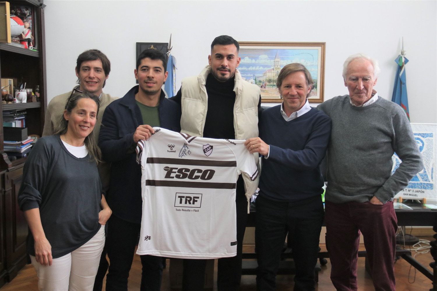 El intendente recibió al flamante campeón con el Calamar.