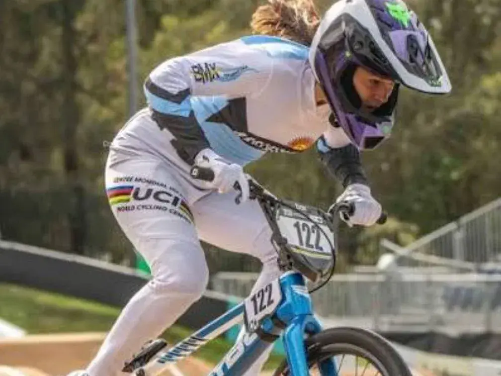 Agostina Ruarte, una de las elegidas para competir en BMX por Argentina.