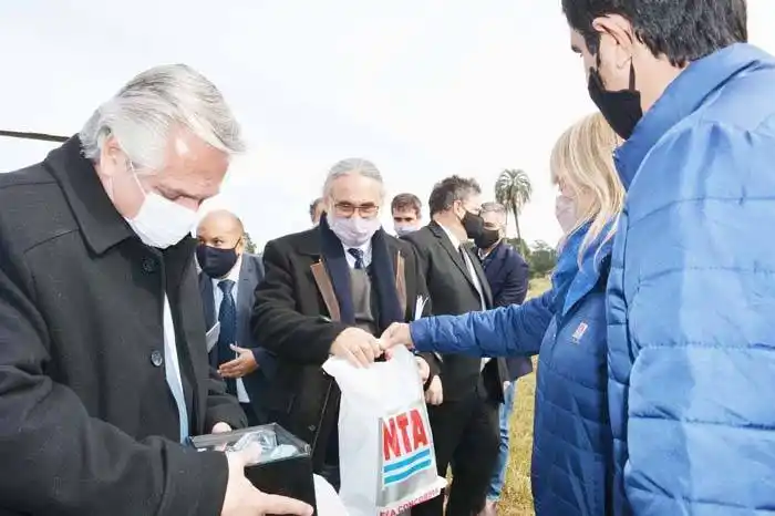 El presidente Alberto Fernández en el INTA Concordia