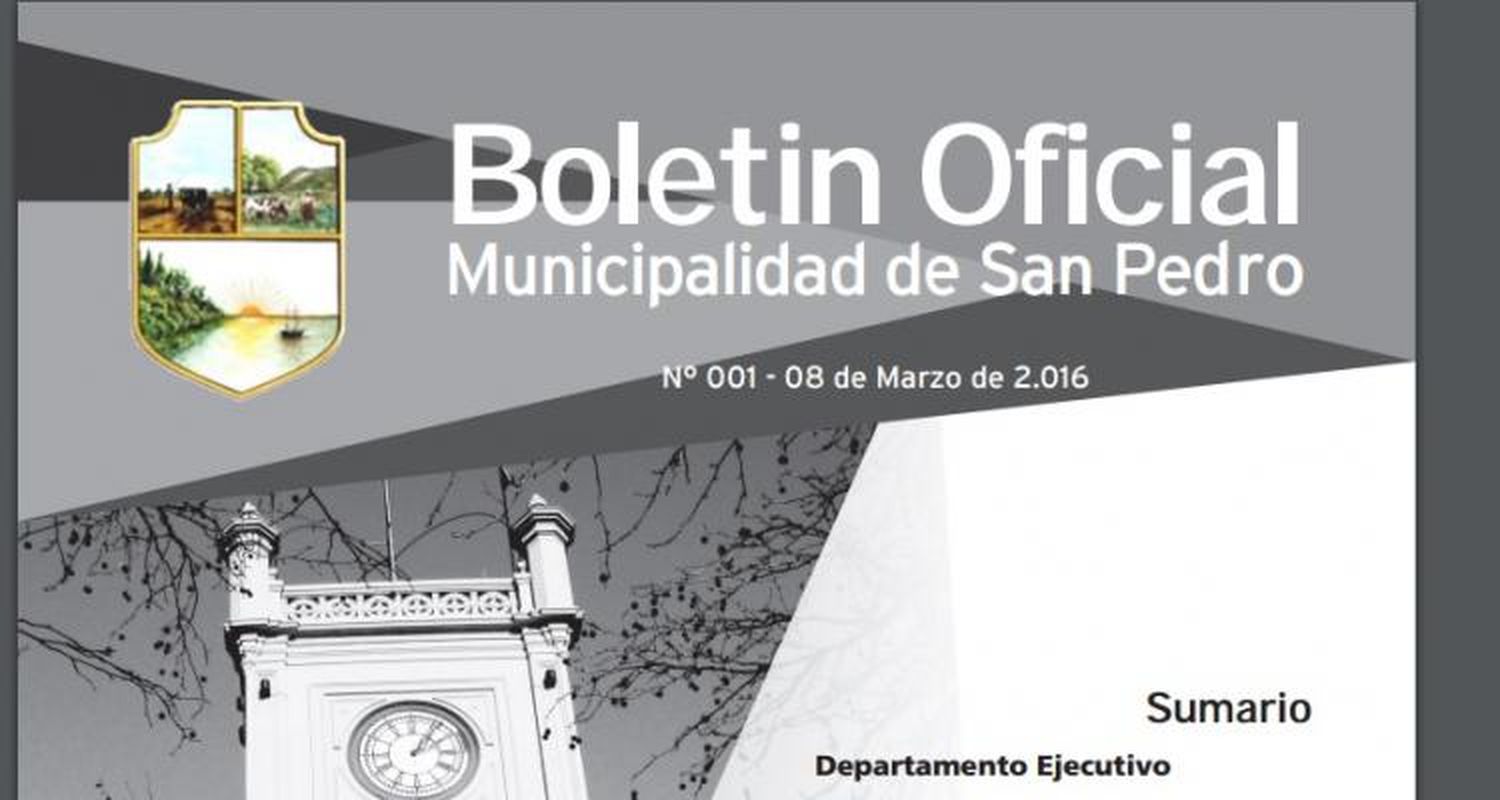 Publicaron el Boletín Oficial de diciembre