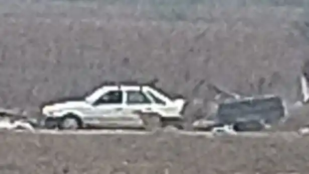 El momento en que las cámaras captan al vehículo implicado, tras el mensaje a Ojos en Alerta.