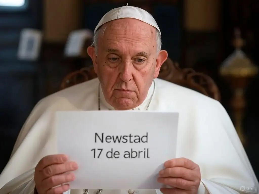Santoral. Francisco, leyendo el Santoral del 17 de abril.