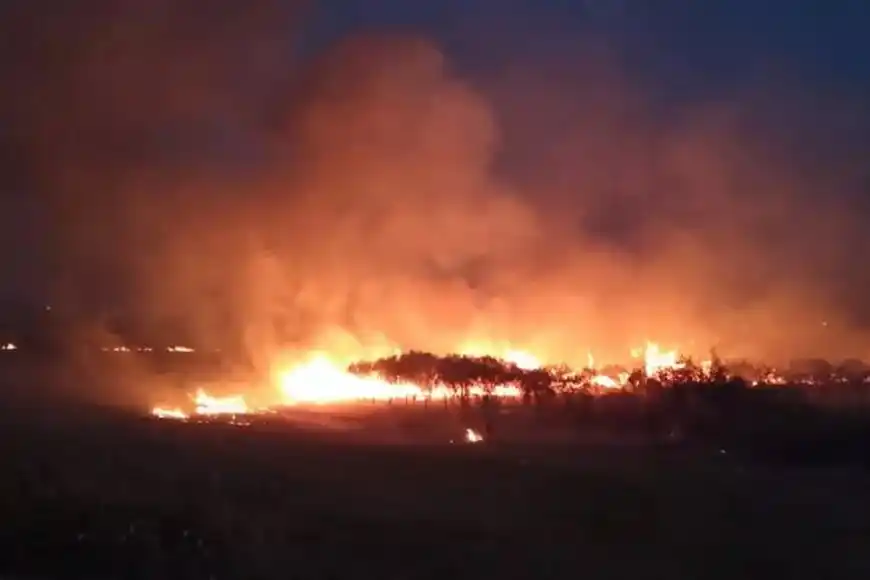 Grave incendio en las afueras de Concordia