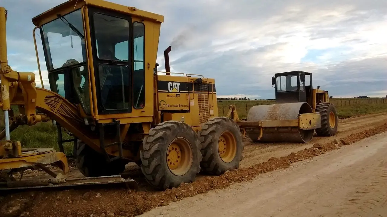 Tareas del Ente Vial Rural en la zona afectadas por las precipitaciones